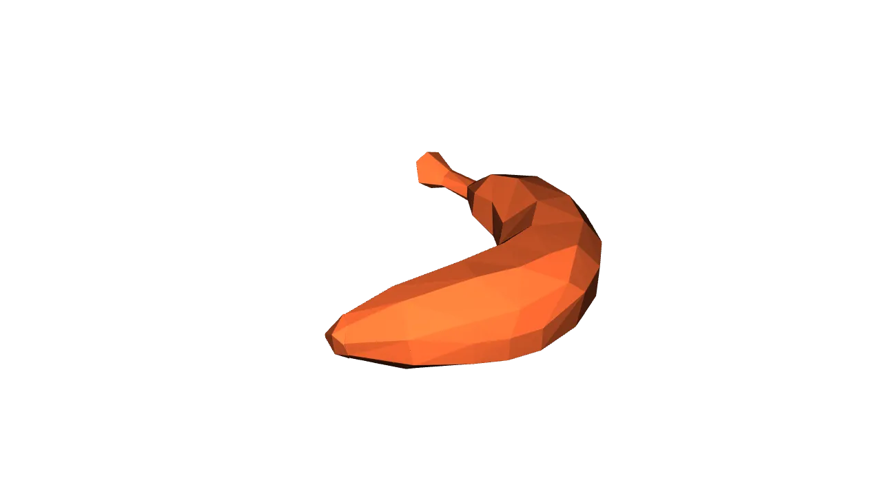 Low Poly Banana 3D Model by LowPolyFigures | Download free STL