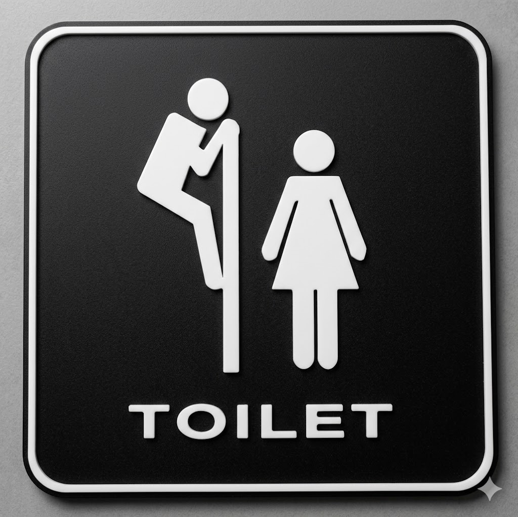 funny toilet/WC sign