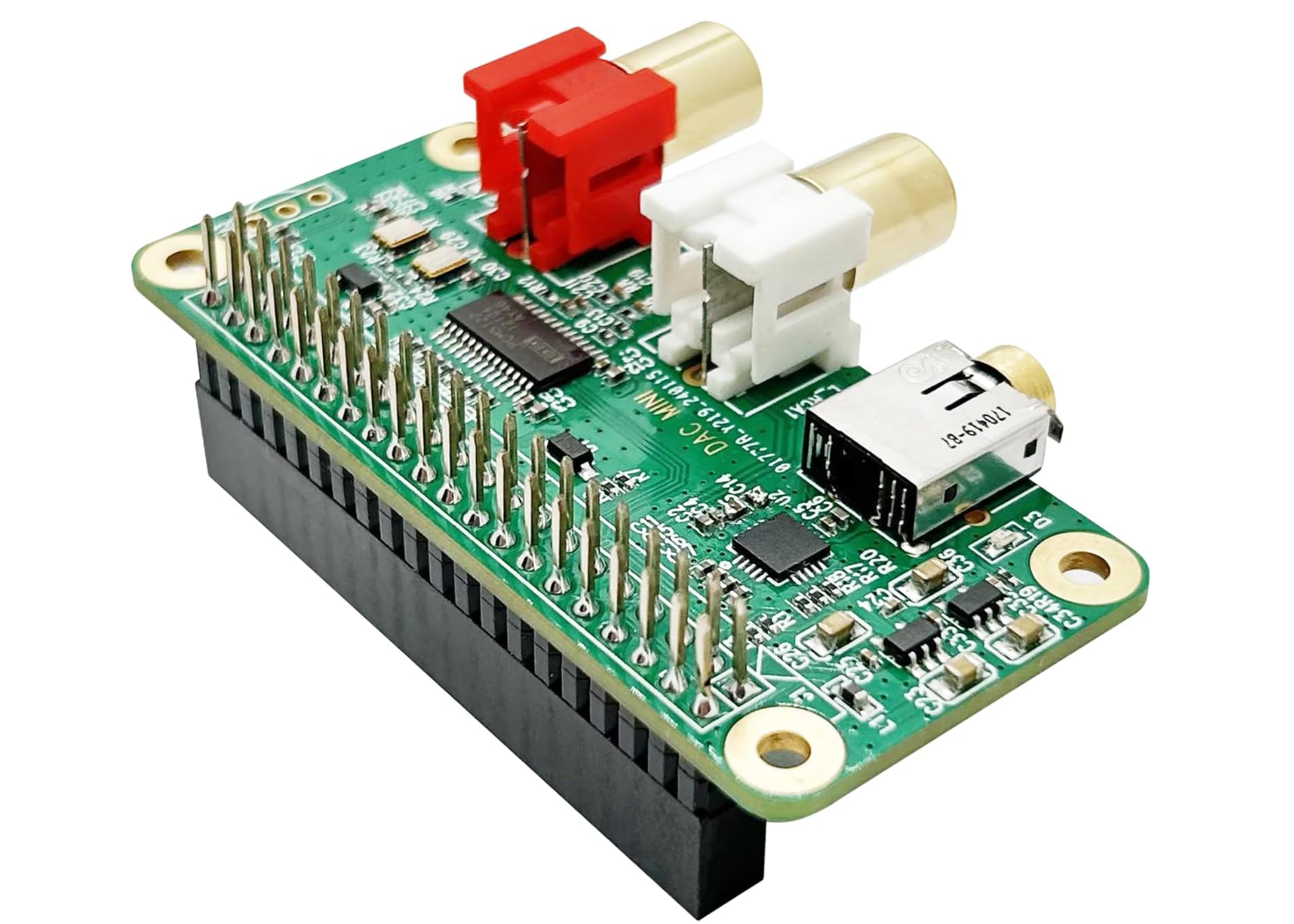 Raspberry Pi Zero W/WH Waveshare Ethernet POE with Pi HiFi DAC Mini HAT PCM5122 HiFi DAC  Case — thumbnail 2