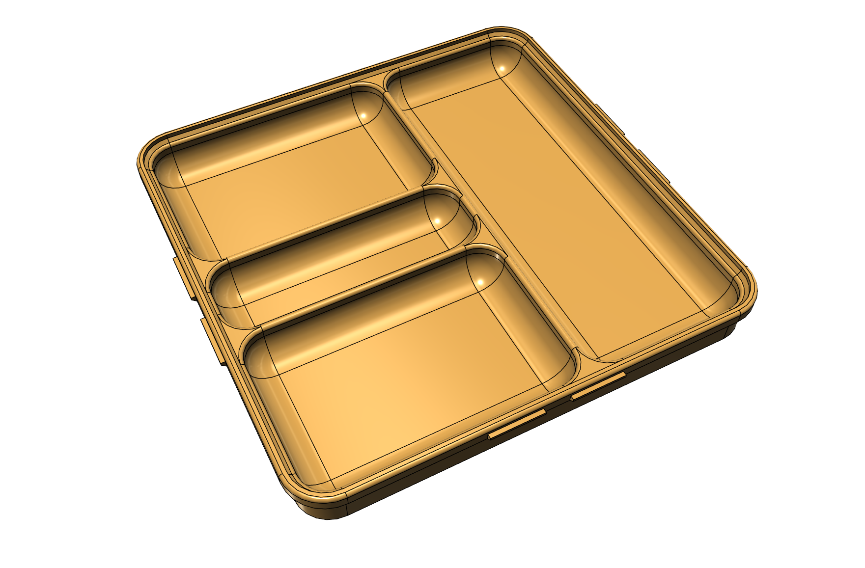 Miniatura 4 do modelo 3D Stackable Small Parts Trays