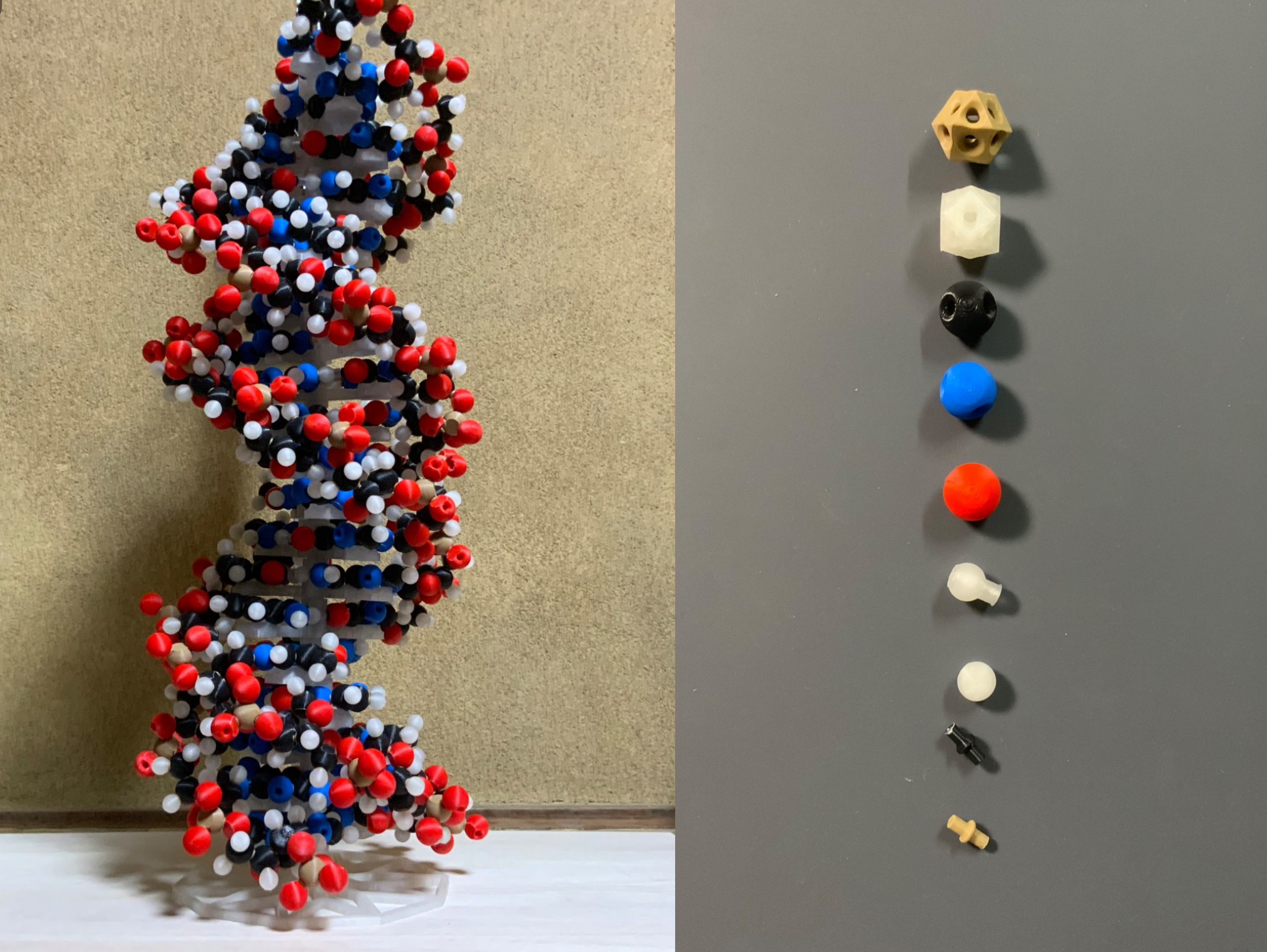 Ball-and-stick molecular model