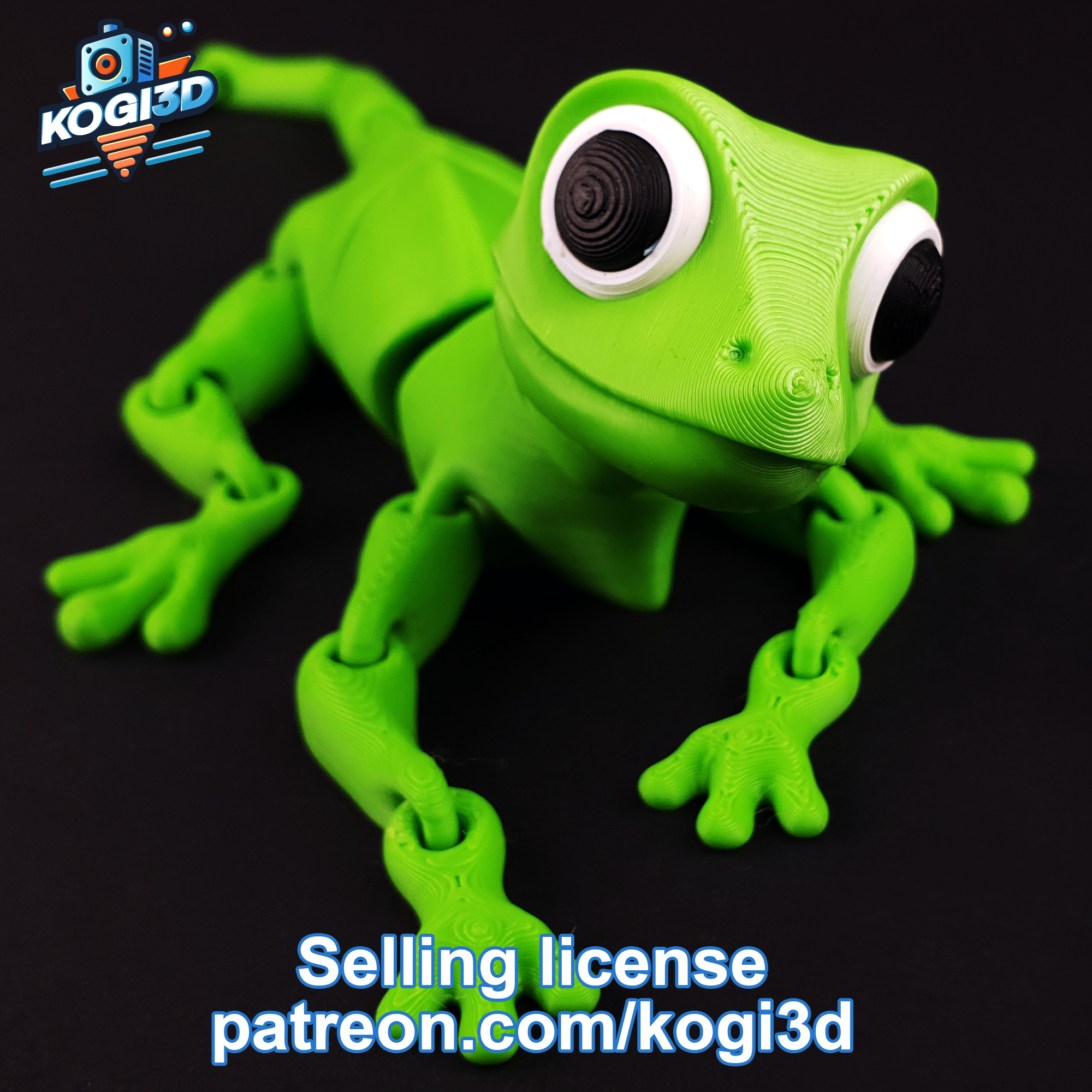 Miniatura 13 do modelo 3D Articulated Flexi Lizard Model