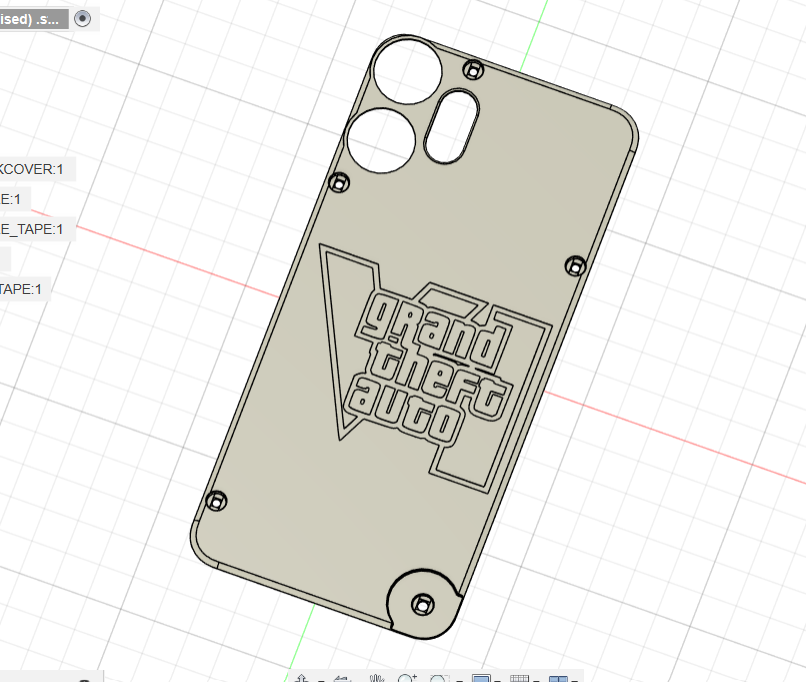 gta VI logo on cmf phone back cover
