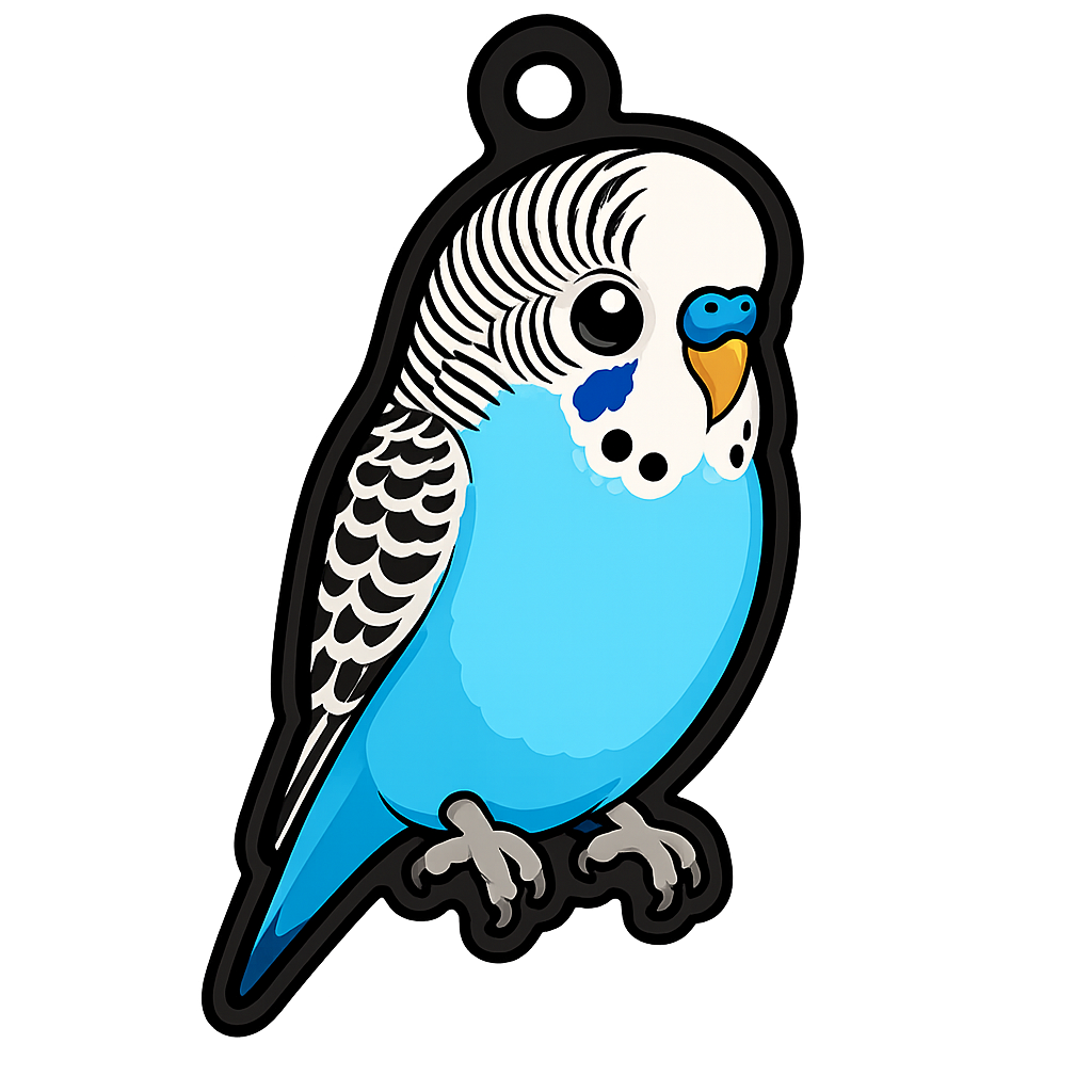 Azuro Budgie Keychain