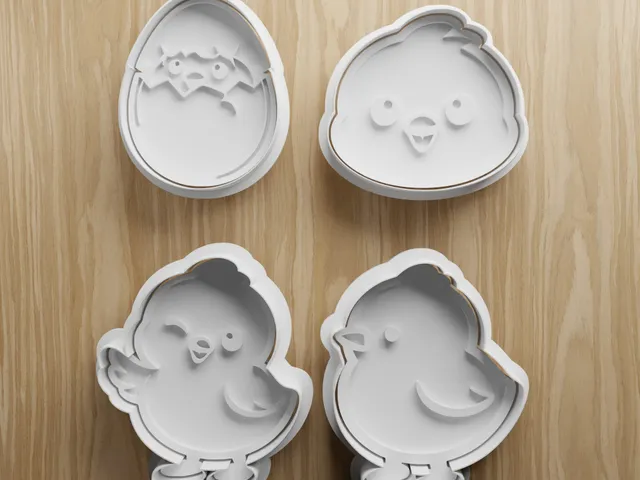 Easter Chick Cookie Cutter STL Bundle | Cute Baby Chick Fondant Cutter Set | 3D Printable