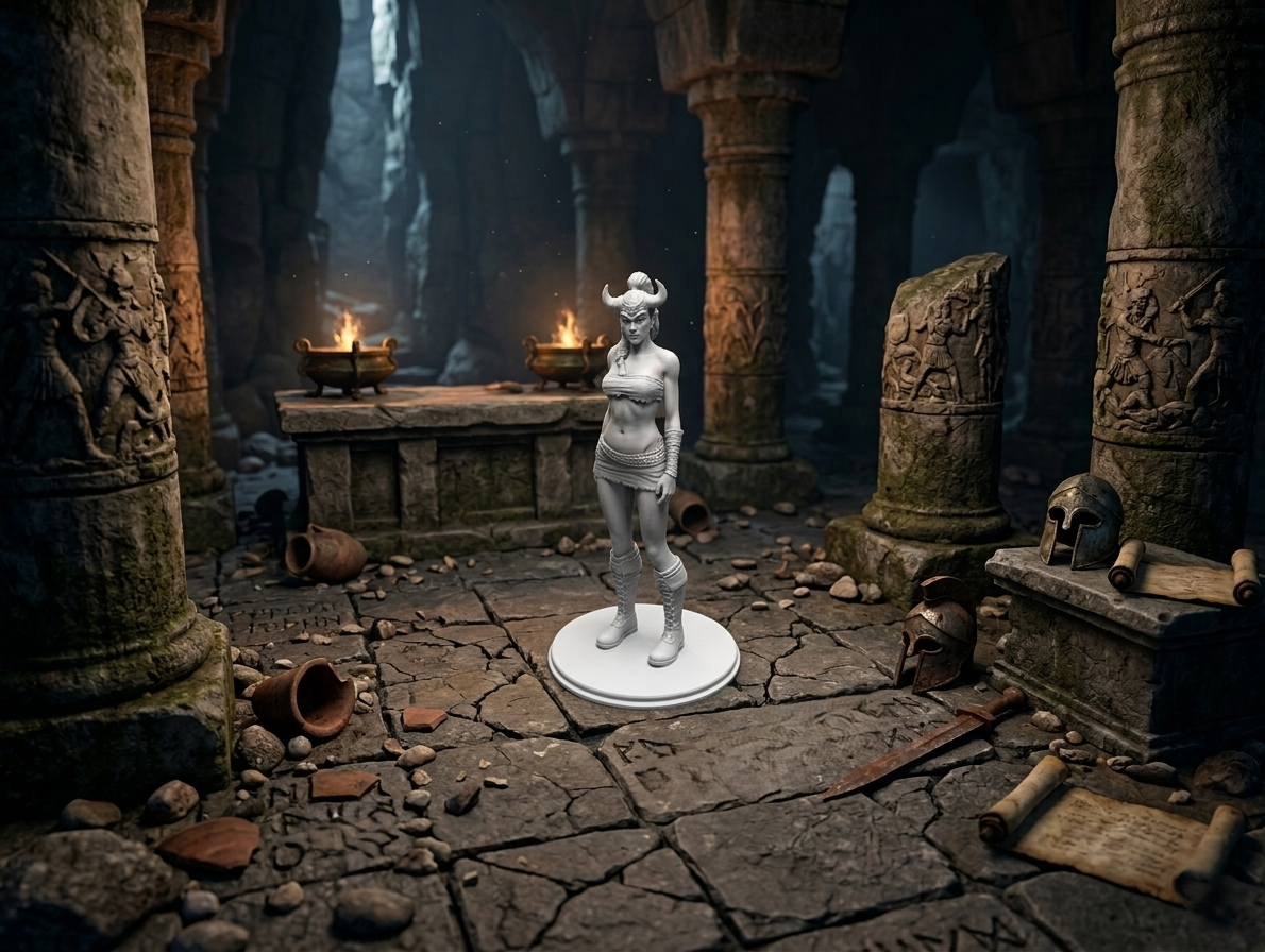 Sexy Horned Warrior – Succubus Fantasy Figure 3D model by Wild190