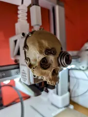 Servo Skull Extruder Cover for bambu lab A1 / A1 mini