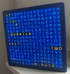 Wordclock 2024 english with added first layer