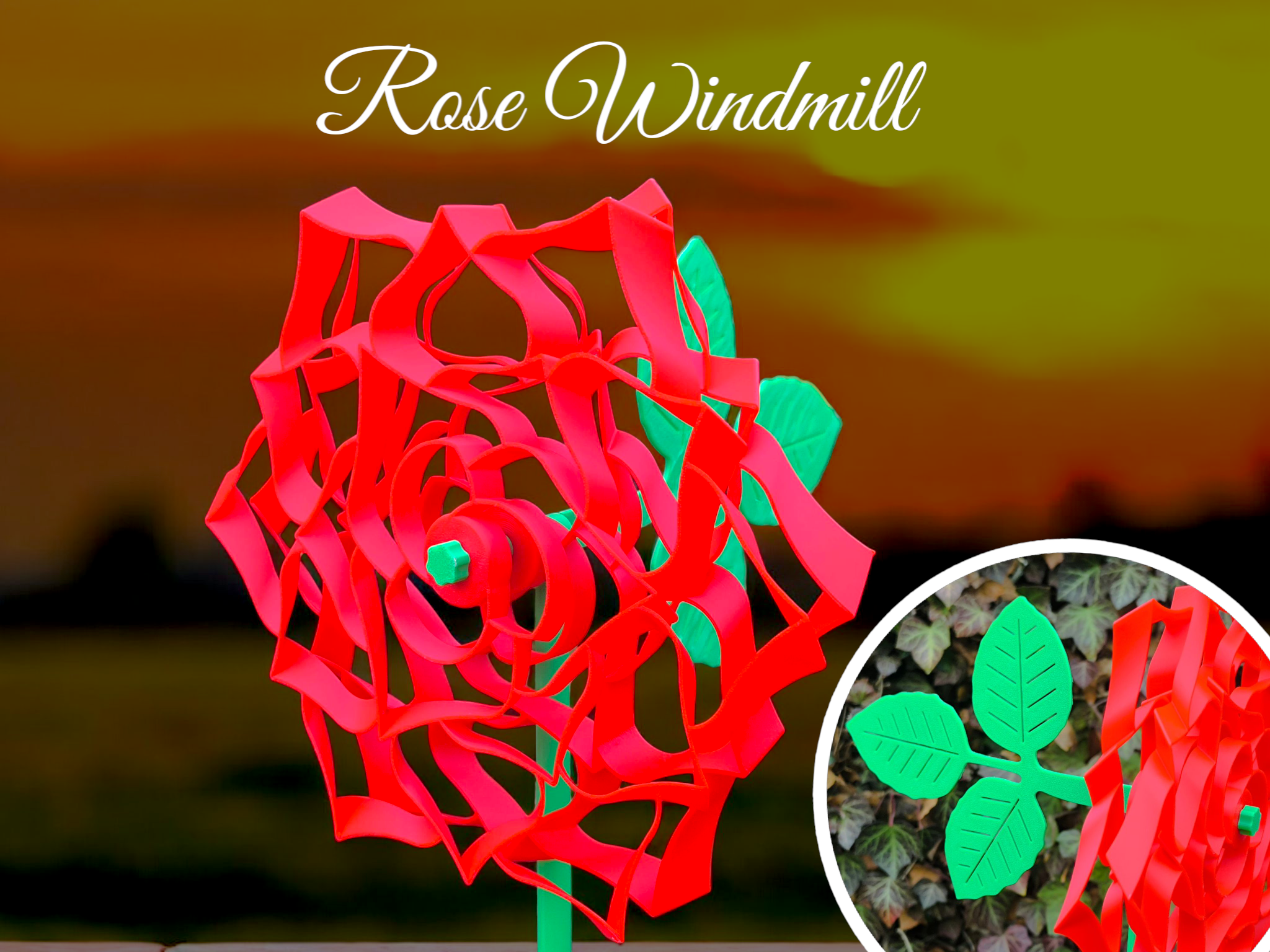 Rose Windmill for Valentine’s Day