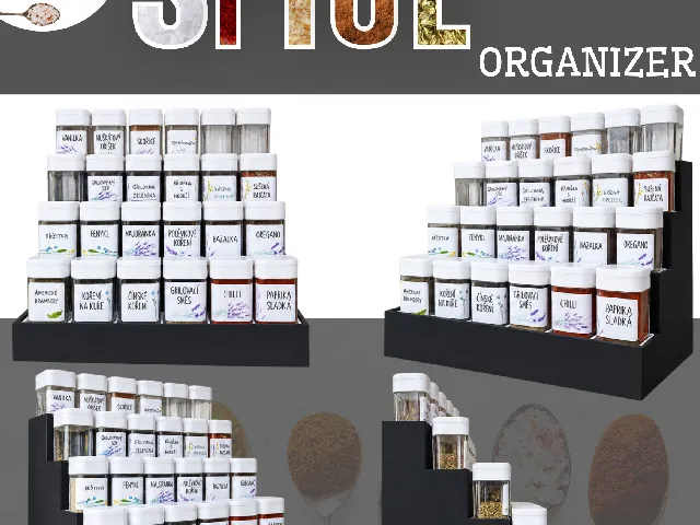 Spice organizer_Kořénky (YAMAZAKI Tower)