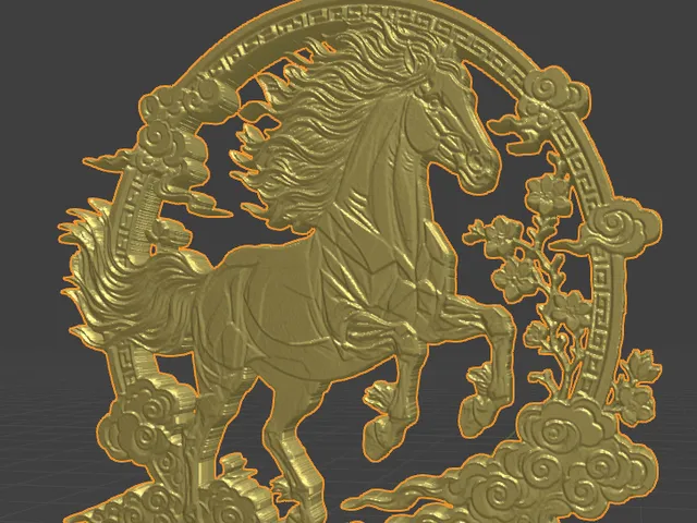 The Year of the Horse Medallion