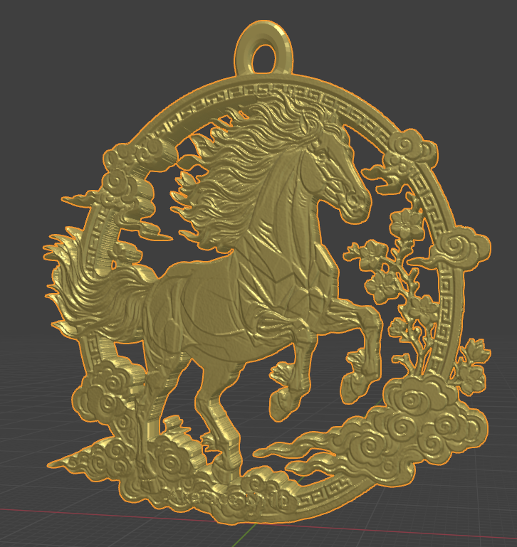 The Year of the Horse Medallion