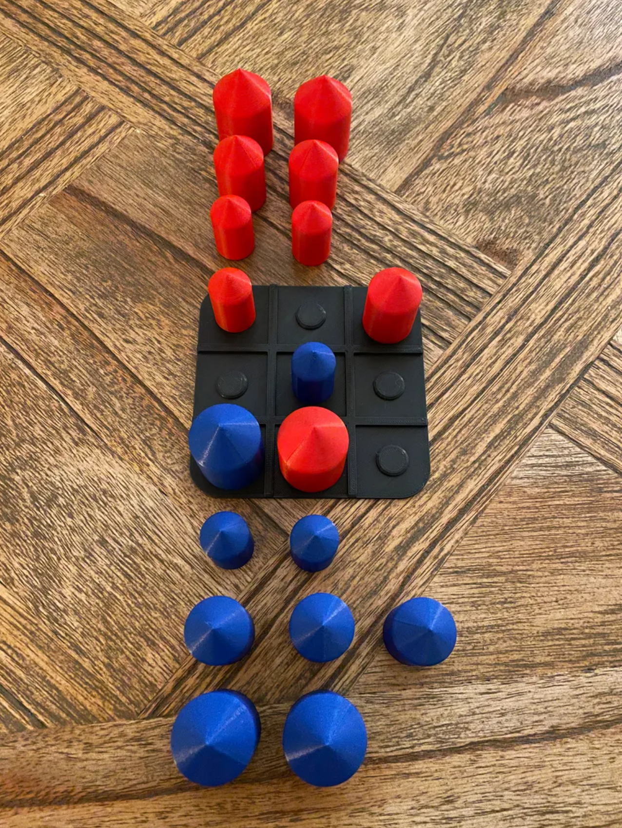Miniatura 2 do modelo 3D Stackable Tic Tac Toe Game