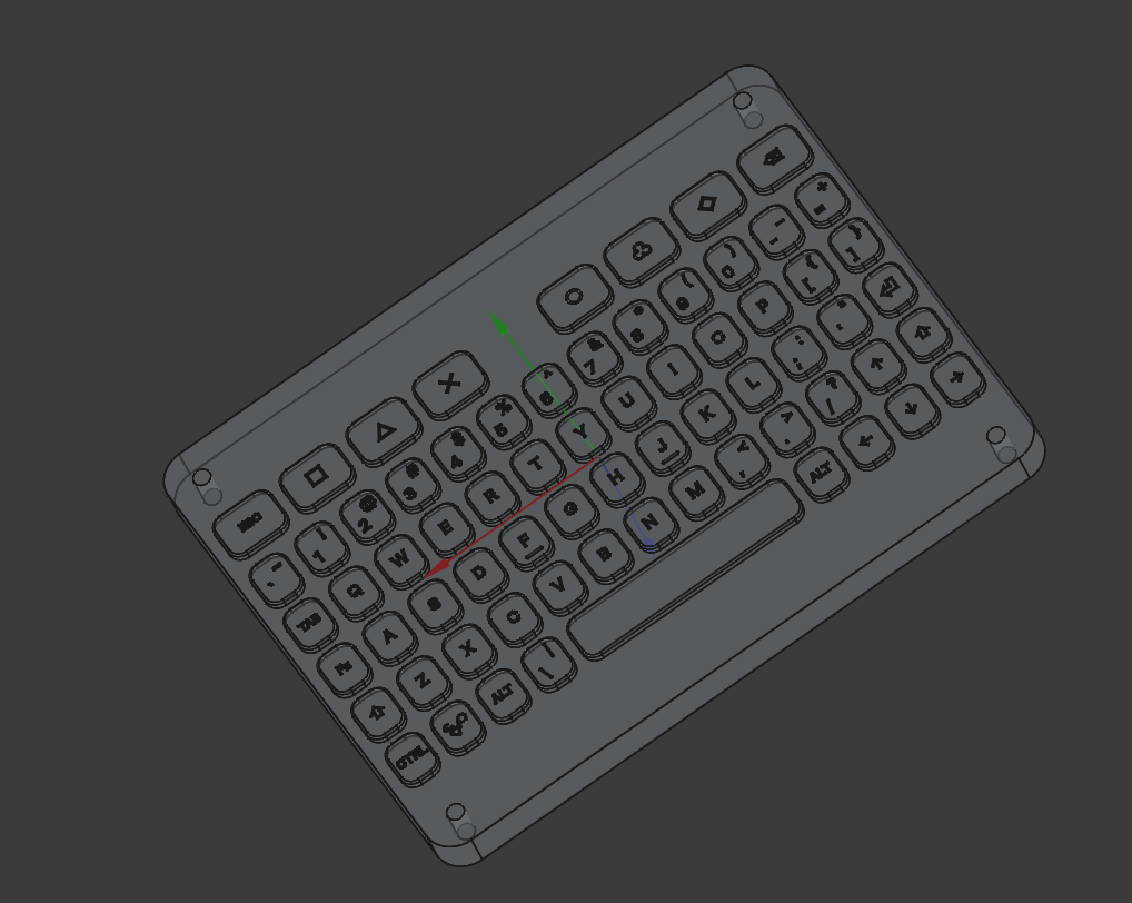 KeebDeck Basic Dummy Model (STL,STEP)