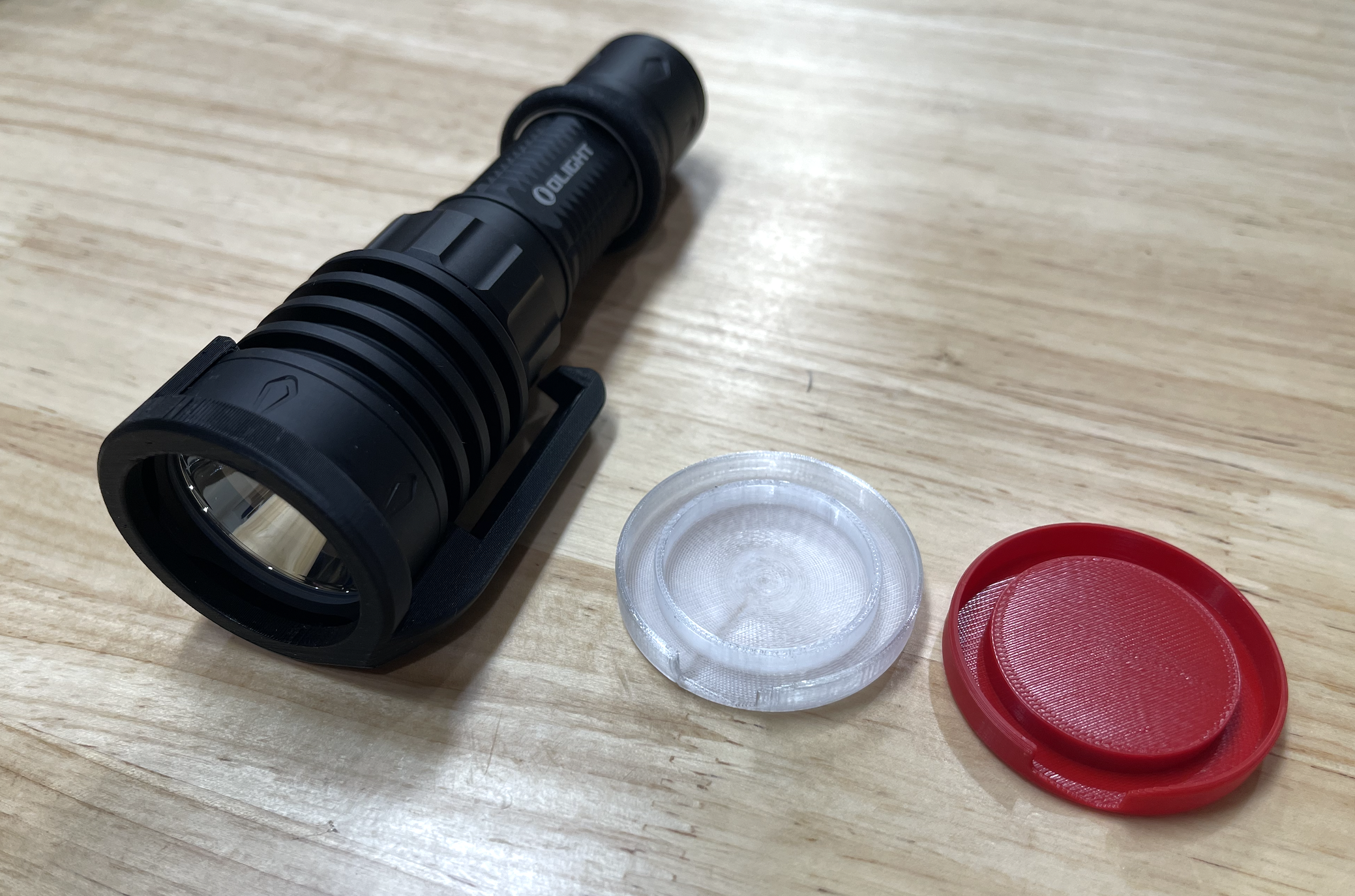 Olight Warrior 4X pocket clip & diffuser — thumbnail 4