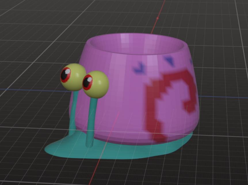 Gary the Snail inspired pen holder from SpongeBob