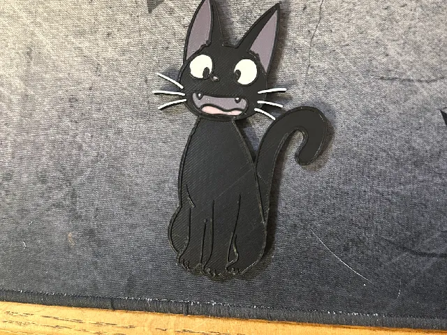 Studio Ghibli Jiji the Cat from Kiki's Delivery Service Fridge Magnet
