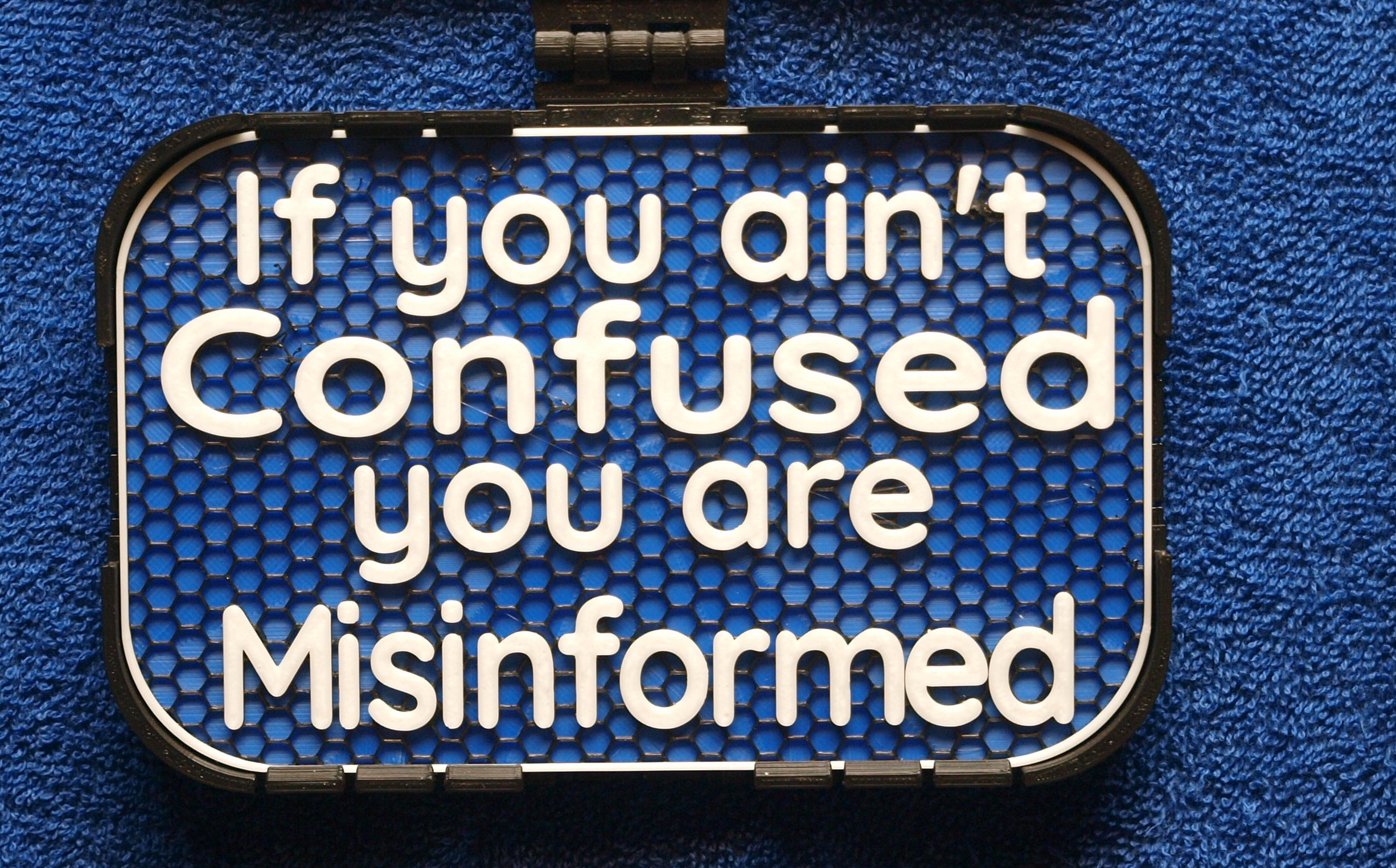 Confused or misinformed? sign