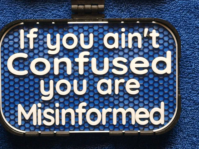 Confused or misinformed? sign