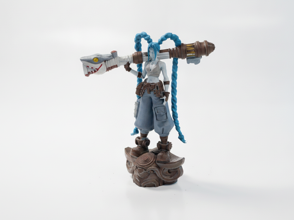 Jinx Chaotic Goddess Statue LOL Champions 3D Printable