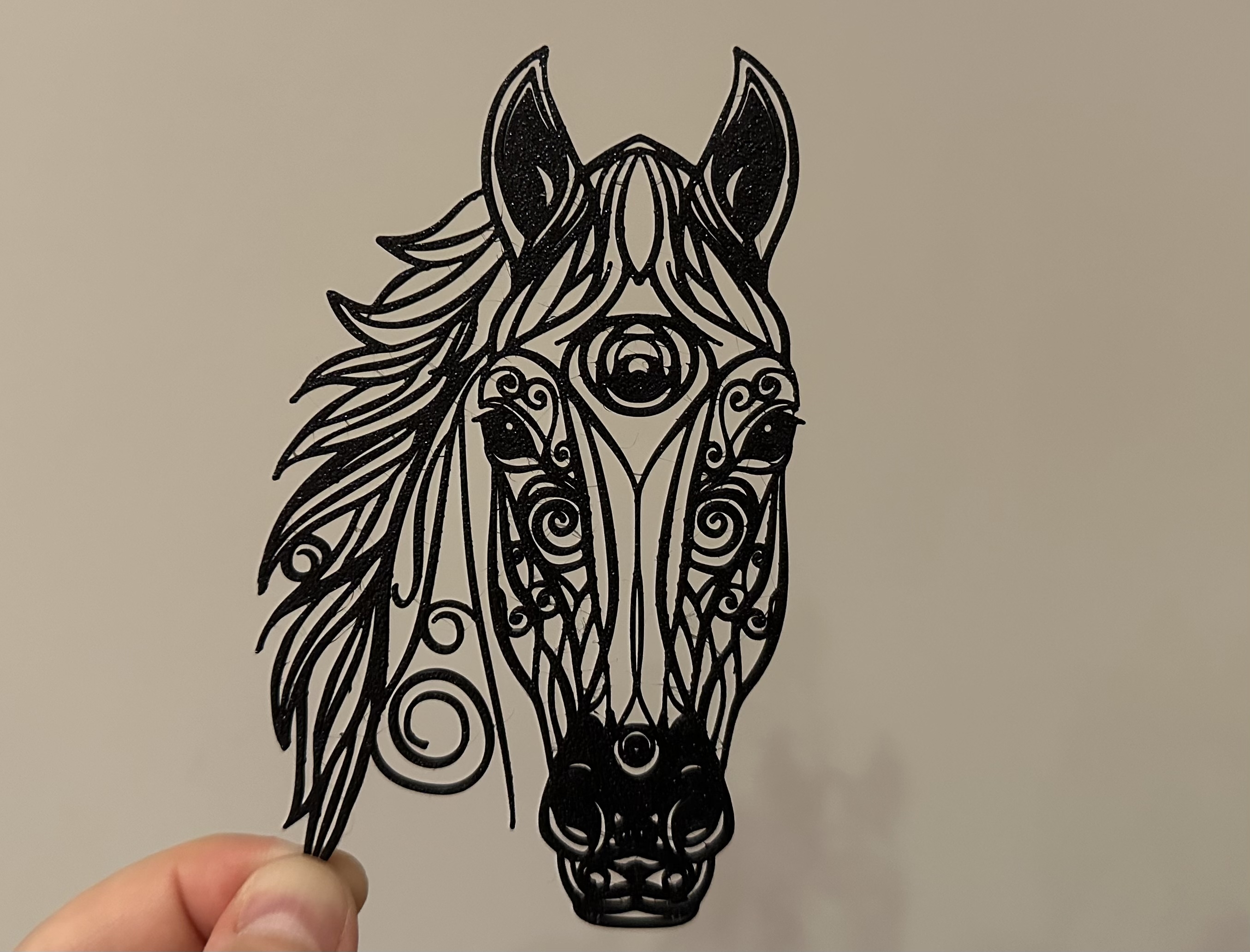 Elegant Filigree Horse Head