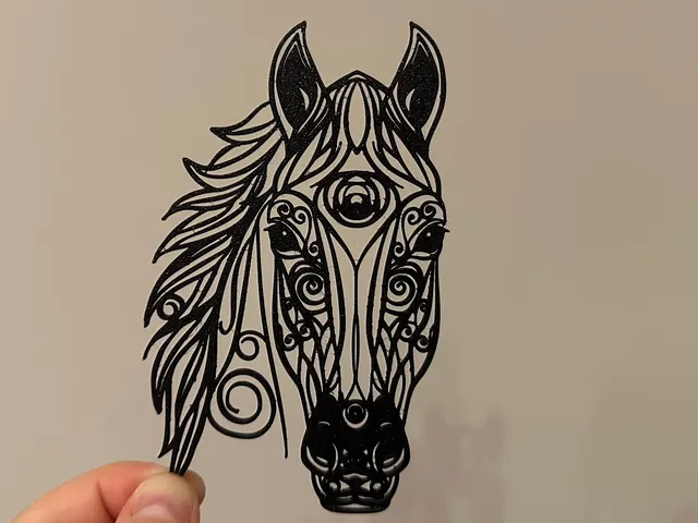Elegant Filigree Horse Head