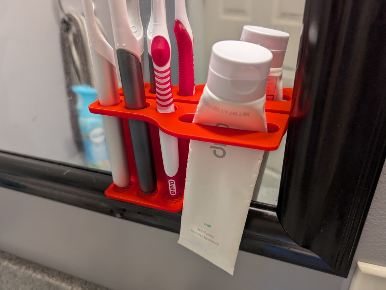 Wall / Mirror Mount Toothbrush Holder