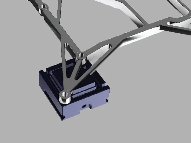 Snapmaker 2.0 350 1st Generation Bedframe Modified Adapter for Linear Rail Mod