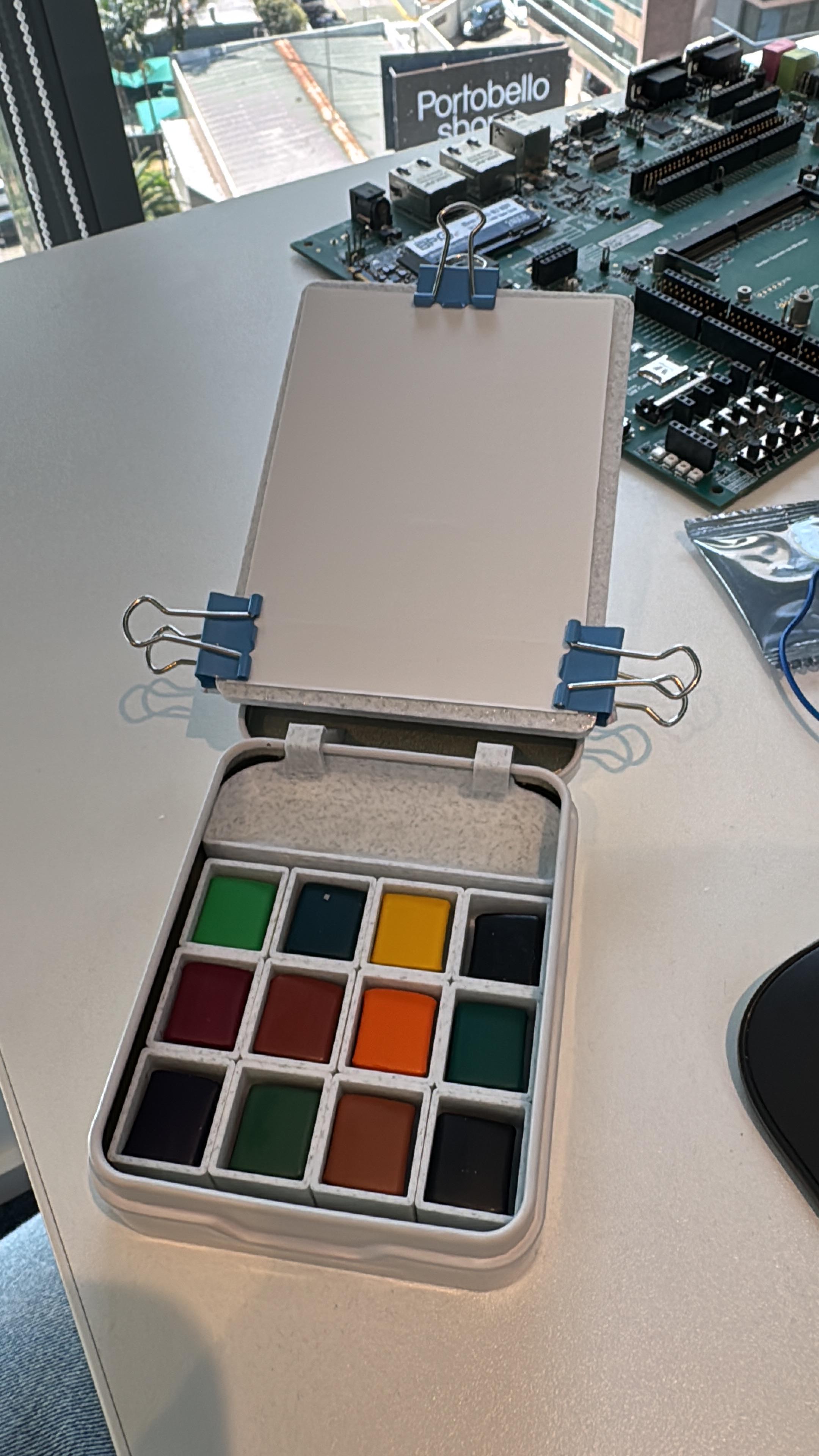 Watercolor Kit in a Can (With Easel!)