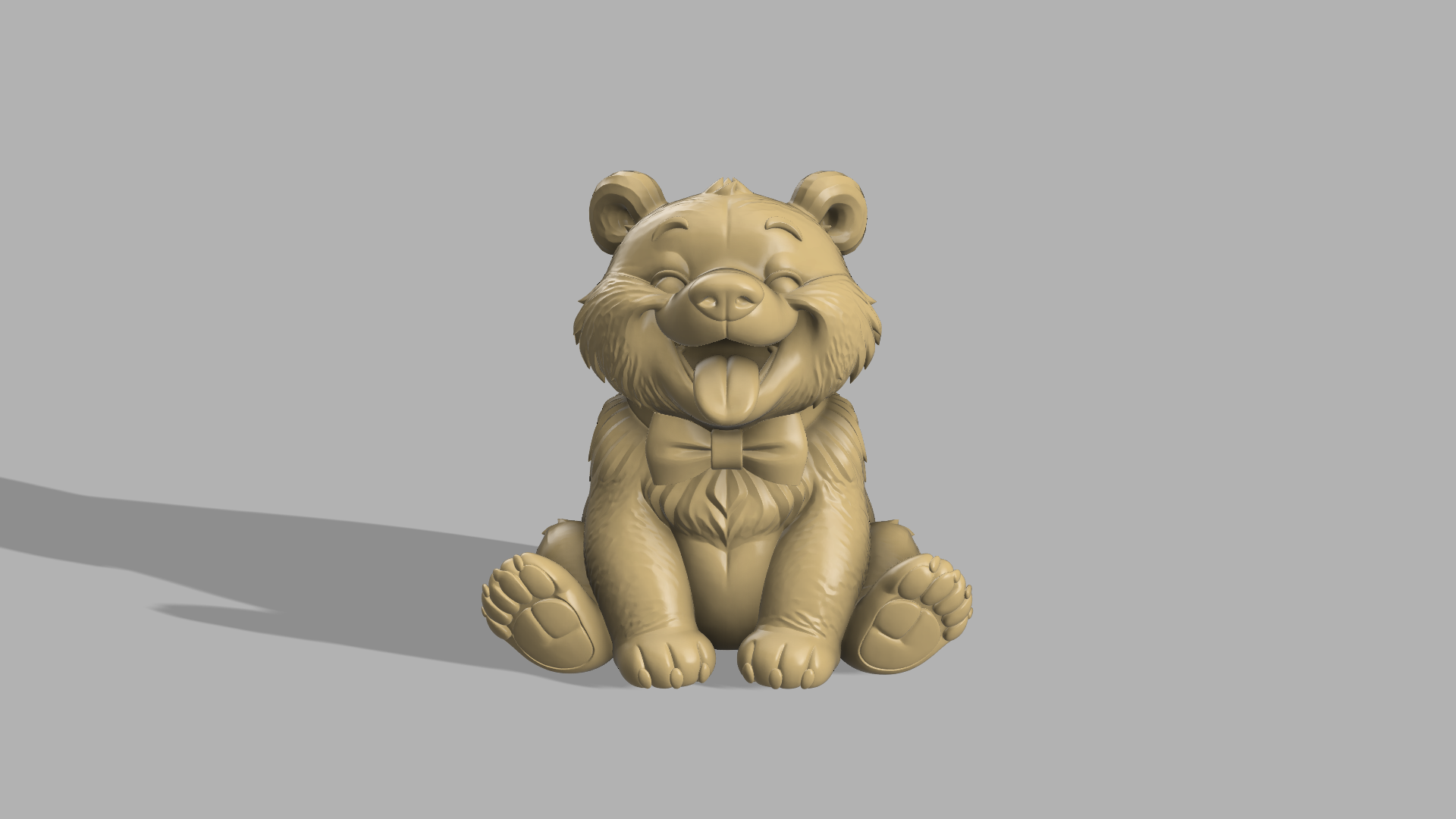 Happy Bear with Bowtie