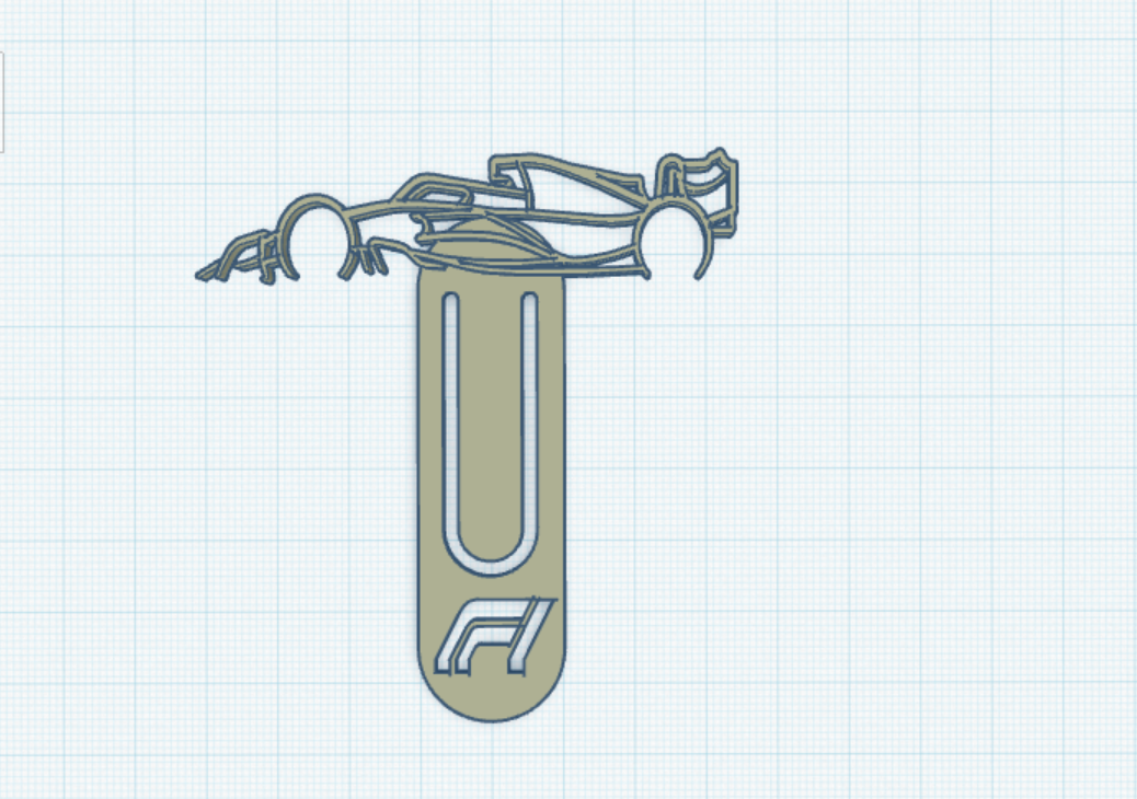 FORMULA ONE BOOKMARK (9 MINUTE PRINT)