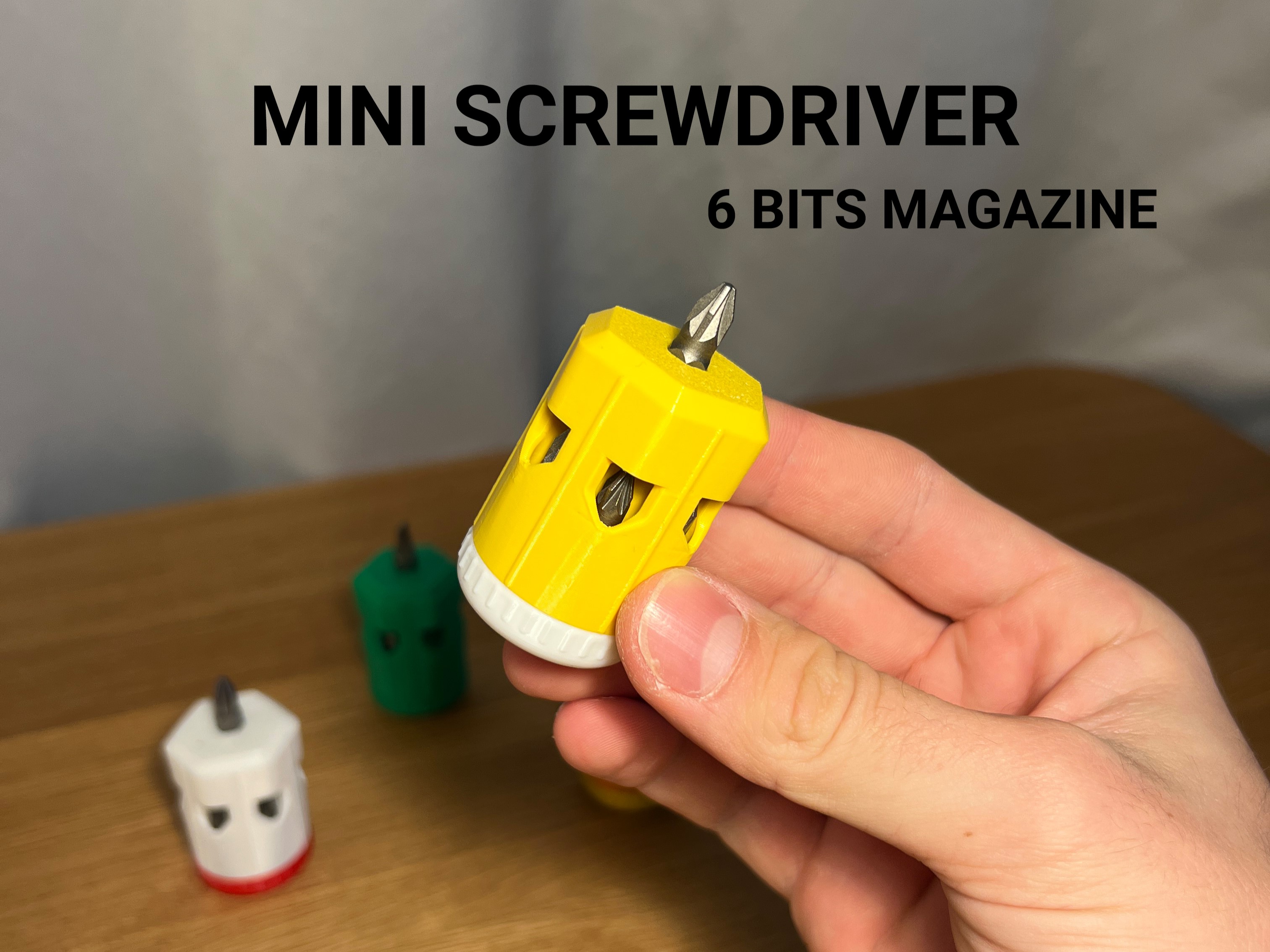 Mini Screwdriver with Bit Magazine