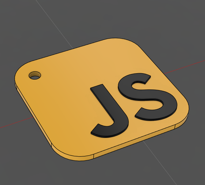 Miniatura 3 do modelo 3D JavaScript logo keychain