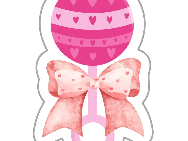Baby Rattle w/Bow