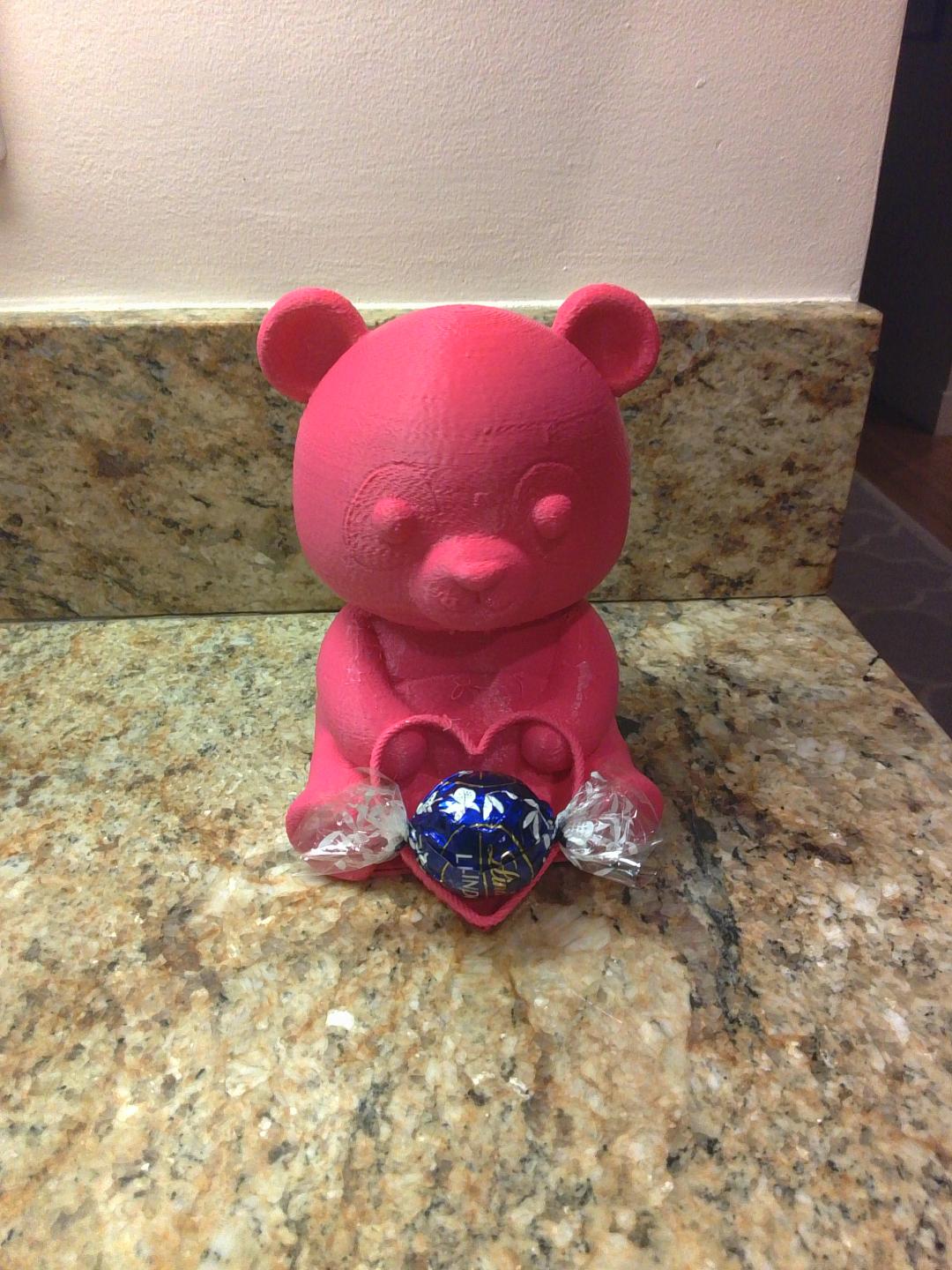 Cute Teddy Bear Holding Heart Basket 3D model by Anton Bonanno