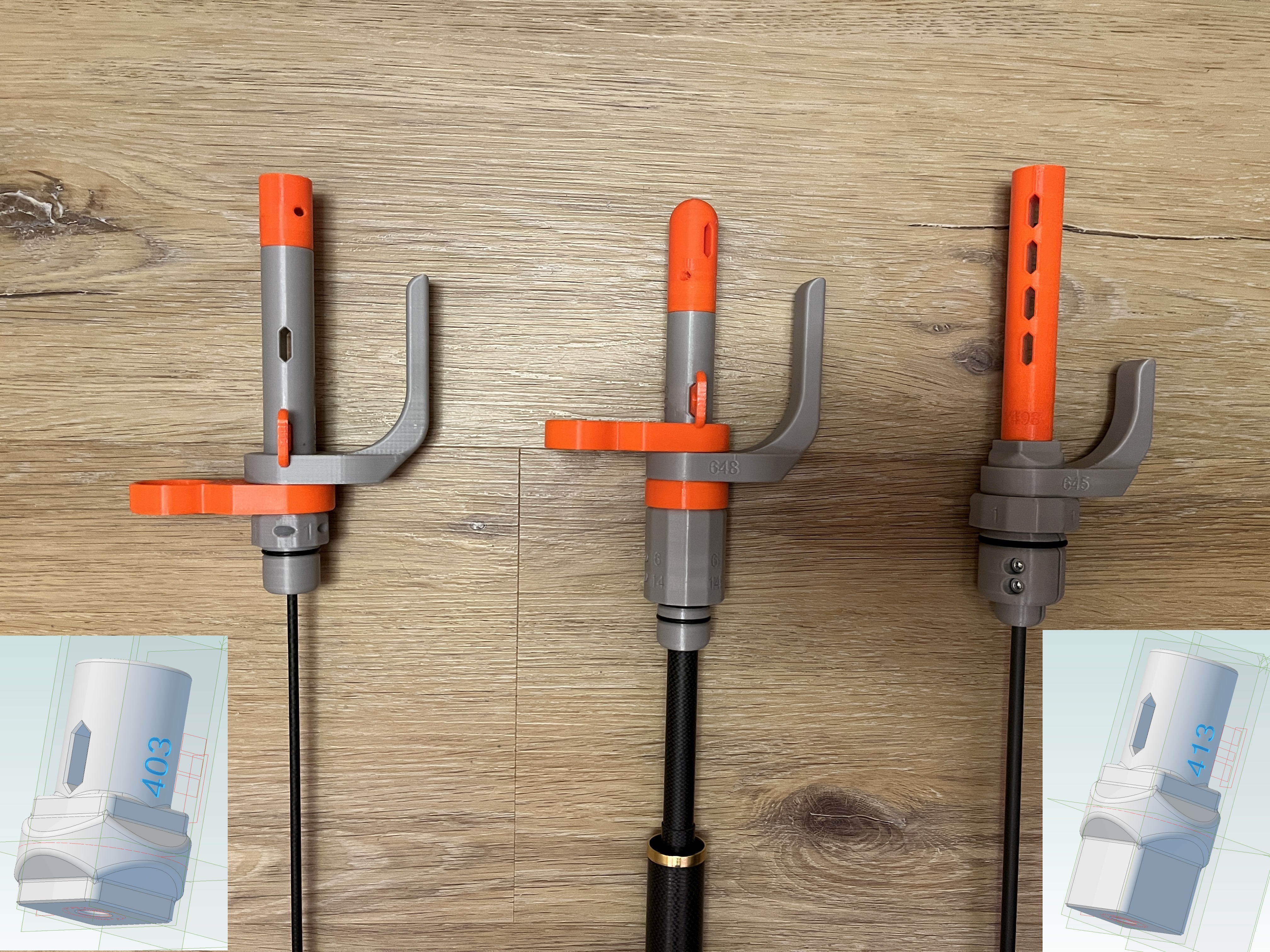 GeoCaching 400:   PET - Universal-Adapter - Multitool - M6-Mount
