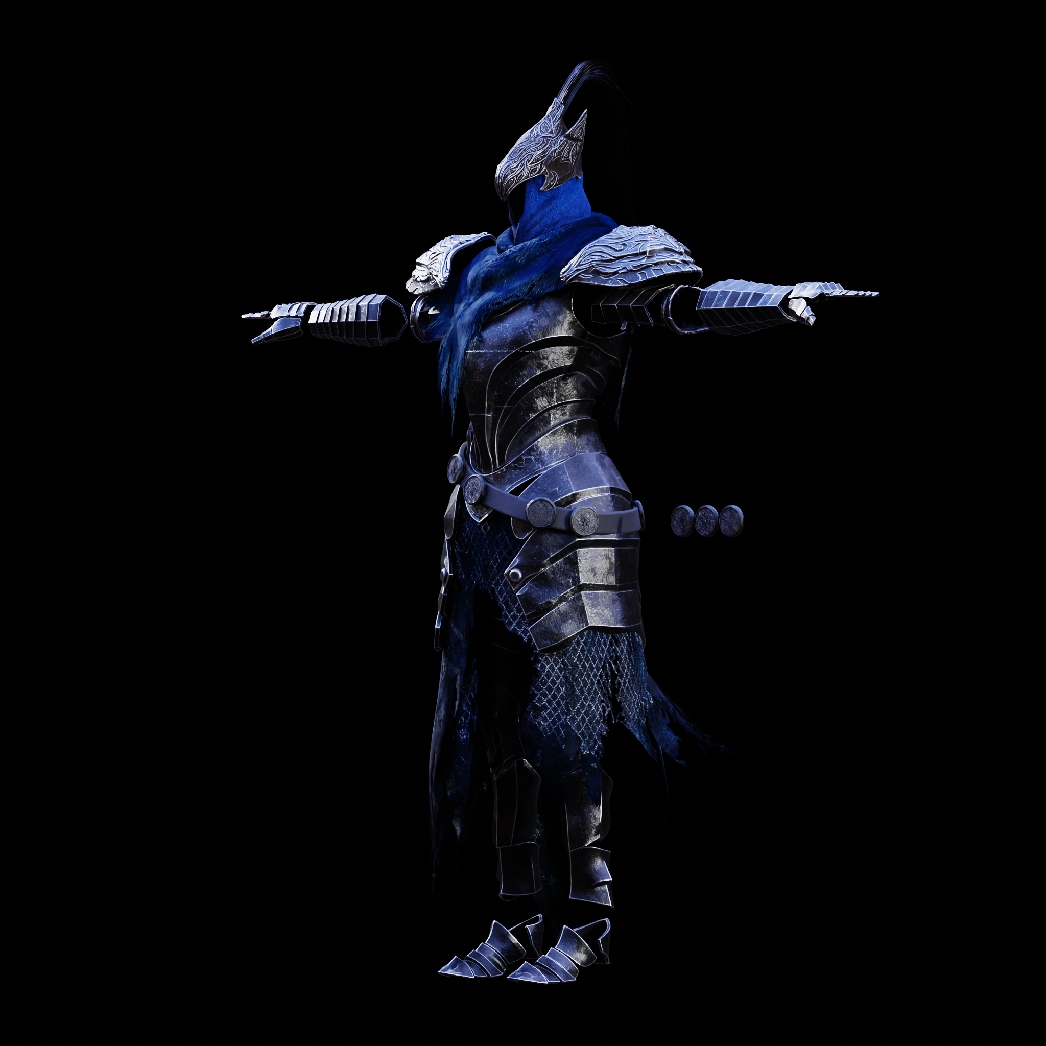 ULTIMATE ARTORIAS FULL PLATE ARMOR COSPLAY LIFESIZE – HELMETS, SWORD & SHIELD FAN ART STL — miniatura 52