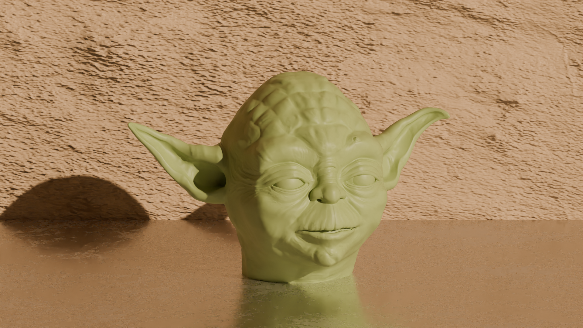 Yoda's Head - Star Wars Home Decoration 3D model