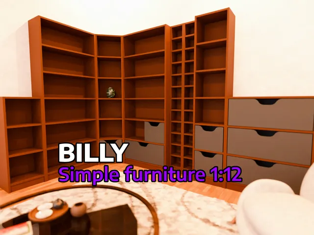 Simple furniture 1:12 - BILLY Style