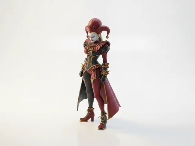 Jester Figurine Fantasy Character 3D Printable