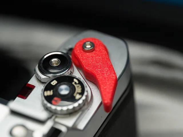 Canon AV AE film advance lever