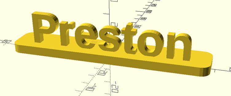 preston nameplate
