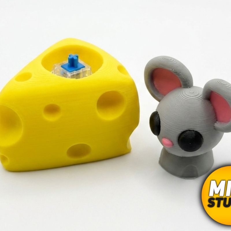 Cheese Clicker + Keychain Version by MiniStudio | Download free STL ...