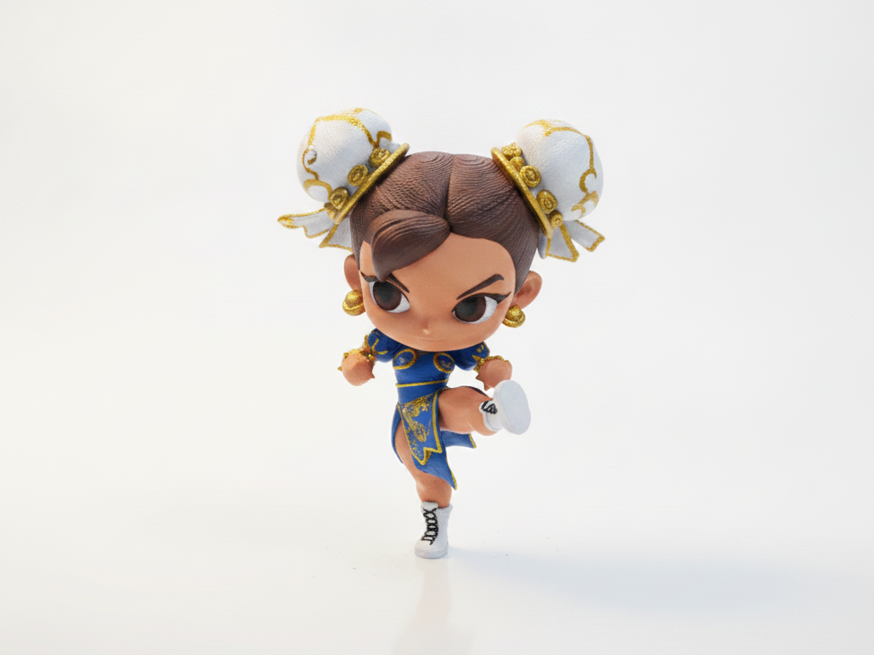 Chibi Chun Li Fighter Figurine 3D Printable