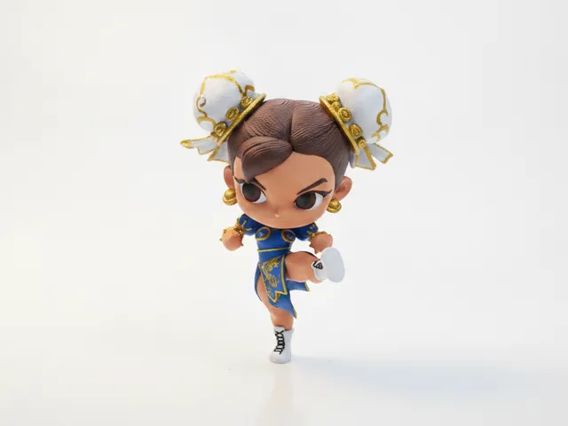 Chibi Chun Li Fighter Figurine 3D Printable