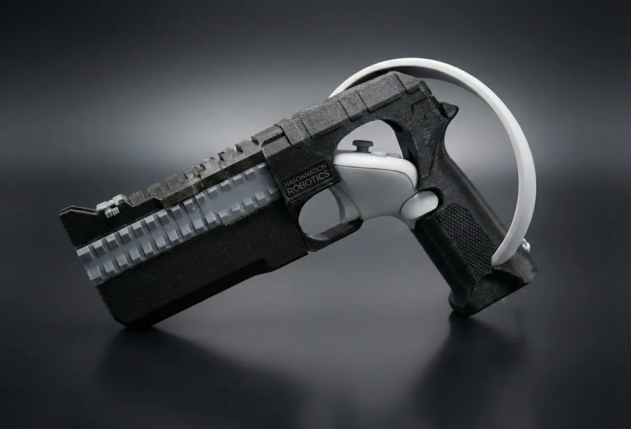 The Hand Cannon: Steel-Reinforced VR Pistol Frame (Pico 4) (826g