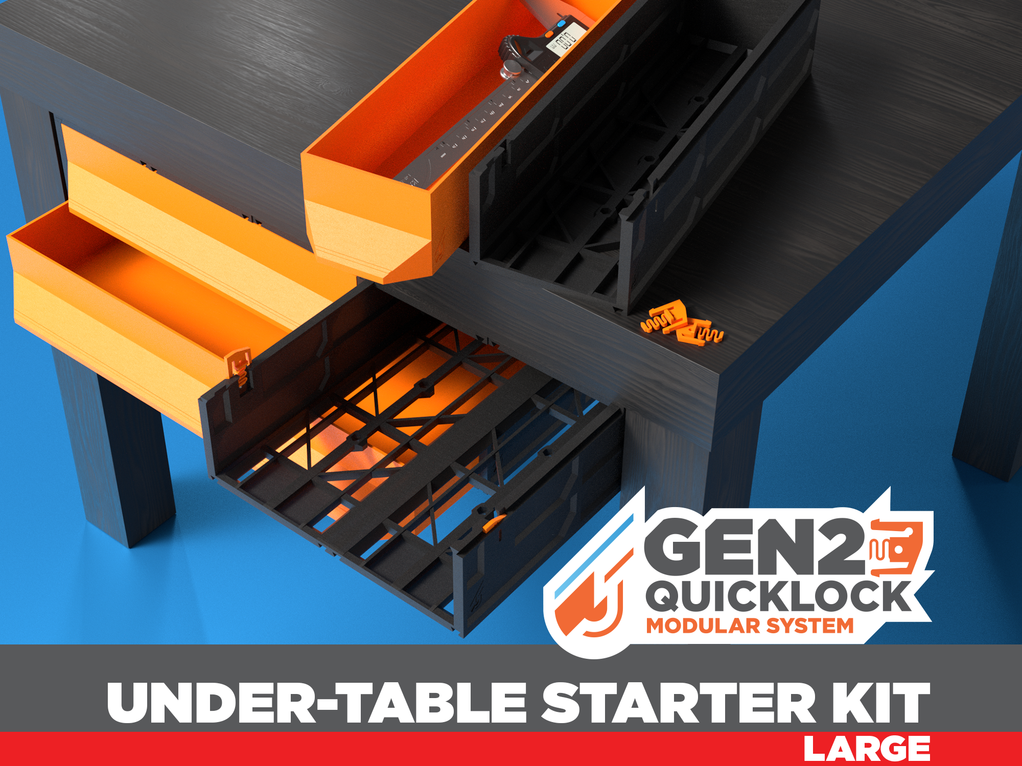 GEN2 Under Table Starter Kit - 270 3D model thumbnail