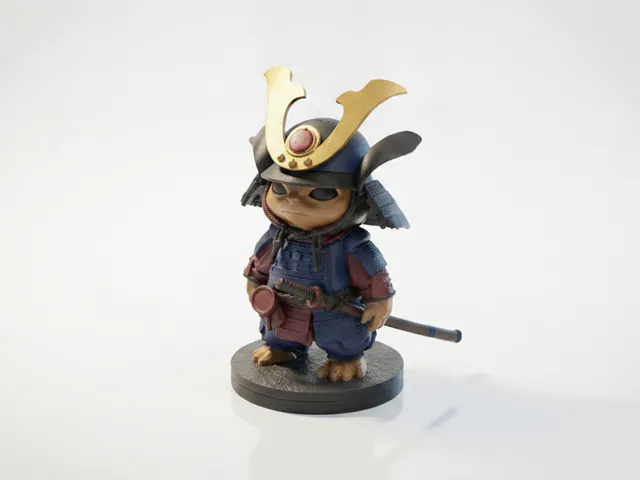 Samurai Grogu Figurine Star Wars 3D Printable