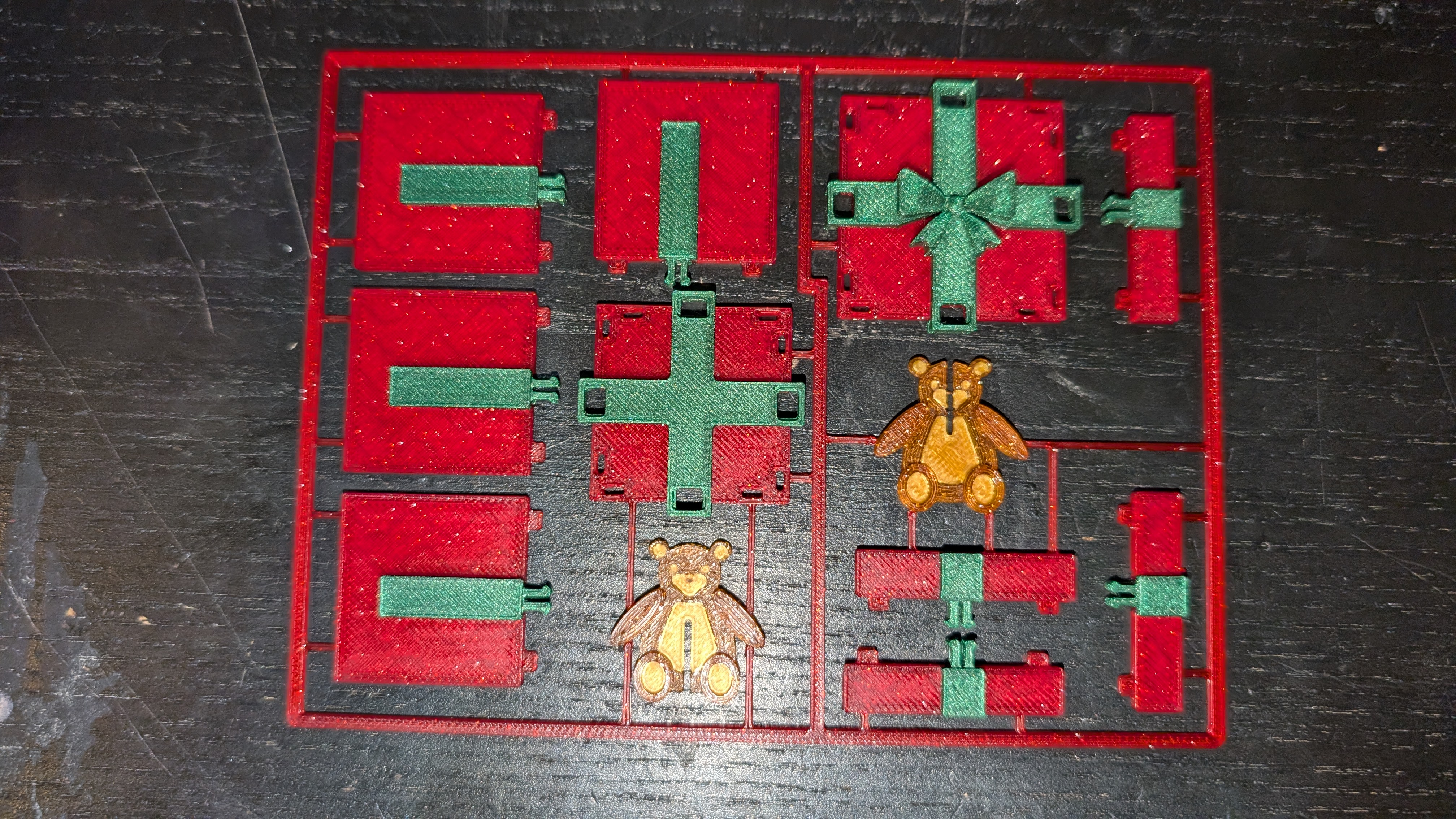 Christmas Card Kit Present with Bear