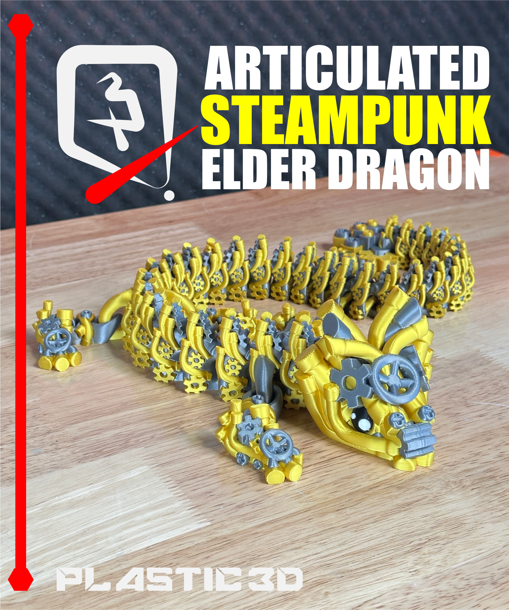 Steampunk Dragon Elder — The Seamless Clockwork Legend — thumbnail 8